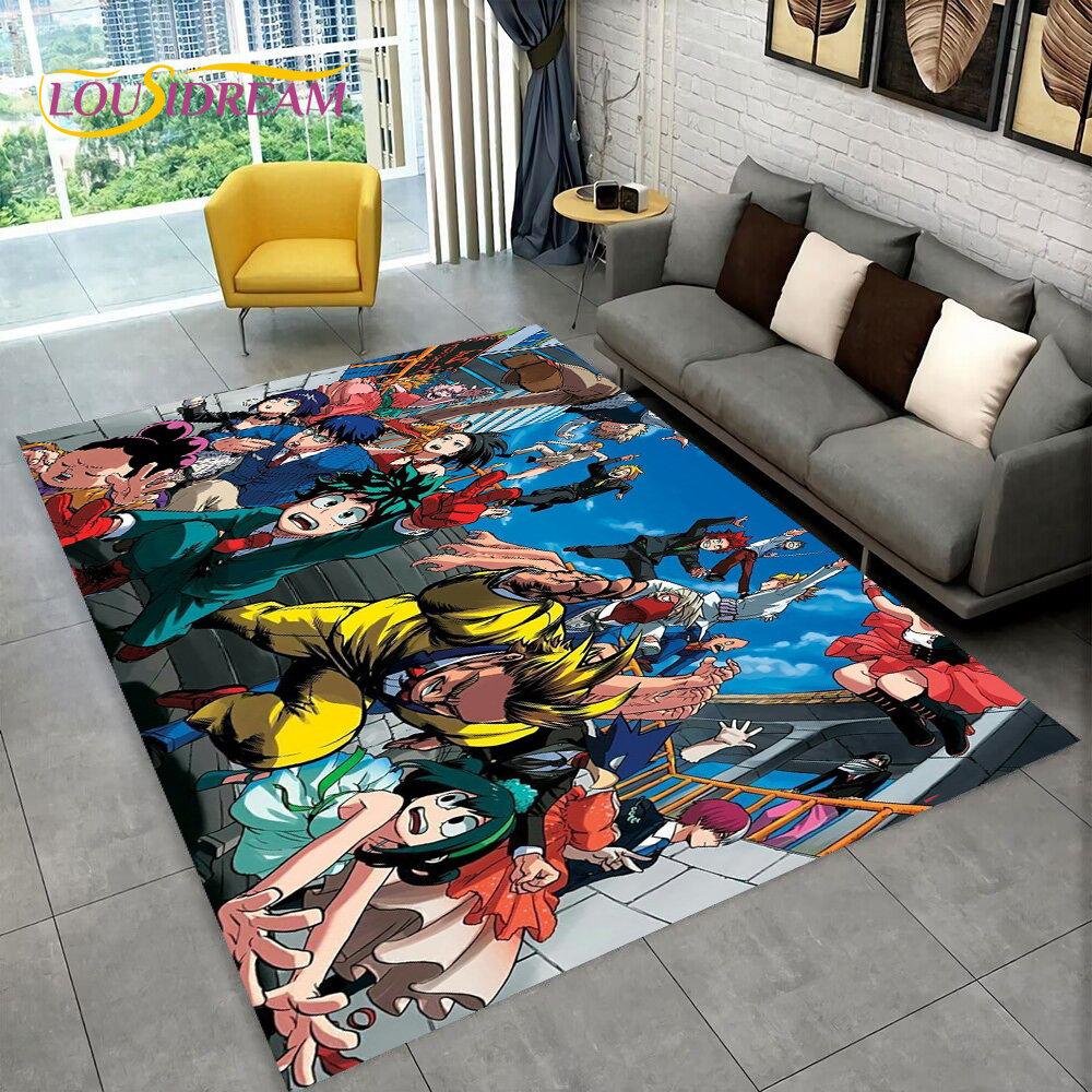My Hero Academia, Japan Anime Area Rug,Carpets Rug for Living Room Bedroom Sofa Doormat Decoration,Kids Play Non-slip Floor Mat