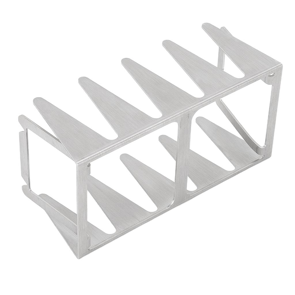 BBQ Rack Stainless Steel Holder Portable Multifunctional Grill Rib for Home Yard Outdoor Camping