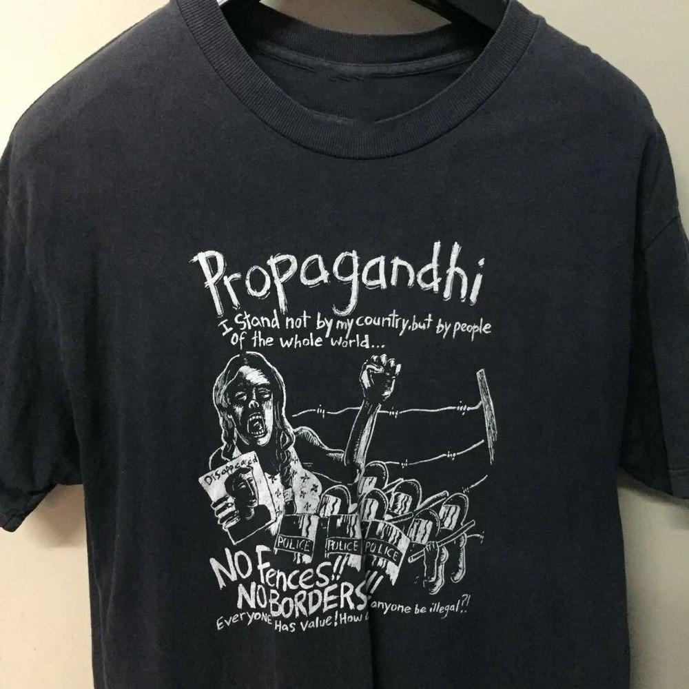 Propagandhi Band Punk Rock Band T Shirt Cotton Black S-5XL Unisex OM527 Unisex T-Shirt S