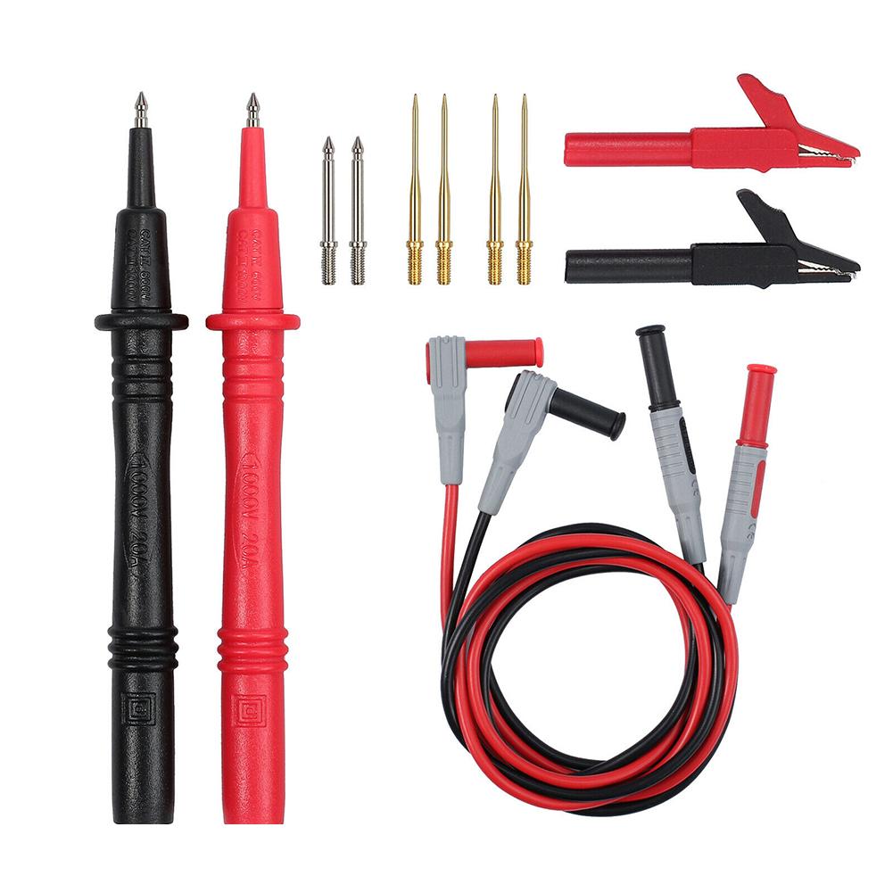 Essential 12 in 1 Multimeter Test Kit with Clips and 2mm Probes