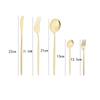 30pcs/6set Dinnerware Knives Fork Dessert Coffee Teaspoons Spoons Ware Set Stainless Steel Cutlery Kitchen Tableware