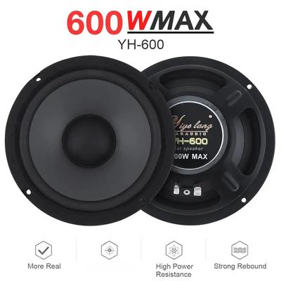 1pcs 6 Inch 600W Car HiFi Coaxial Sound Speaker Auto Door Audio Music Stereo Full Range Frequency Automotive Speakers