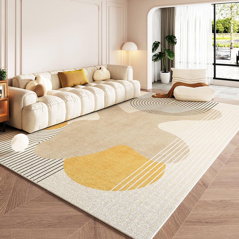 Modern Minimalist Living Room Carpets Light Luxury Sofa Coffee Table Rug Machine Washable Non-slip Carpet Bedroom Bedside Rugs