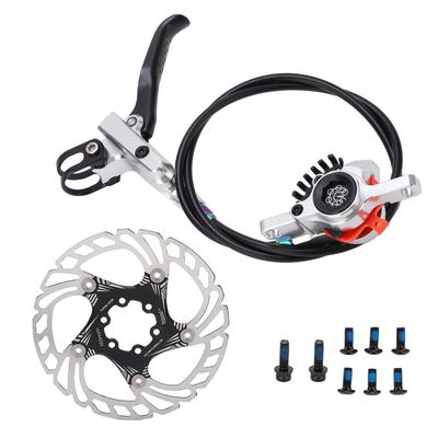 MEIJUN Bicycle Disc Brake Kit Bike Disc Brake Conversion Set for Road Mountain BicyclesSilver