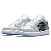 Jordan Air Jordan 1 Abrasion Resistant Slip Resistant Low top Vintage Basketball Shoes Women's Gray White DC0774-105(Team181-)