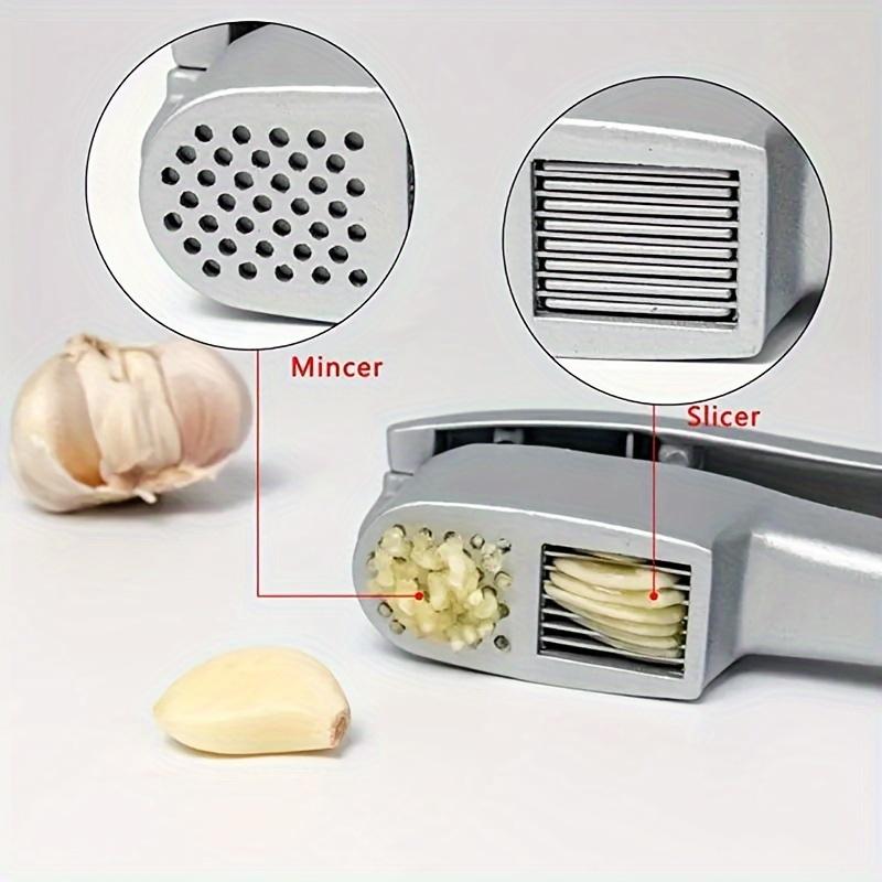 2-in-1 Manual Garlic and Press Aluminum Alloy Kitchen Tool