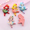 10pcs Resin Mixed Dancing Princess Flat Back Cabochon for Hair Bow Center Scrapbooking