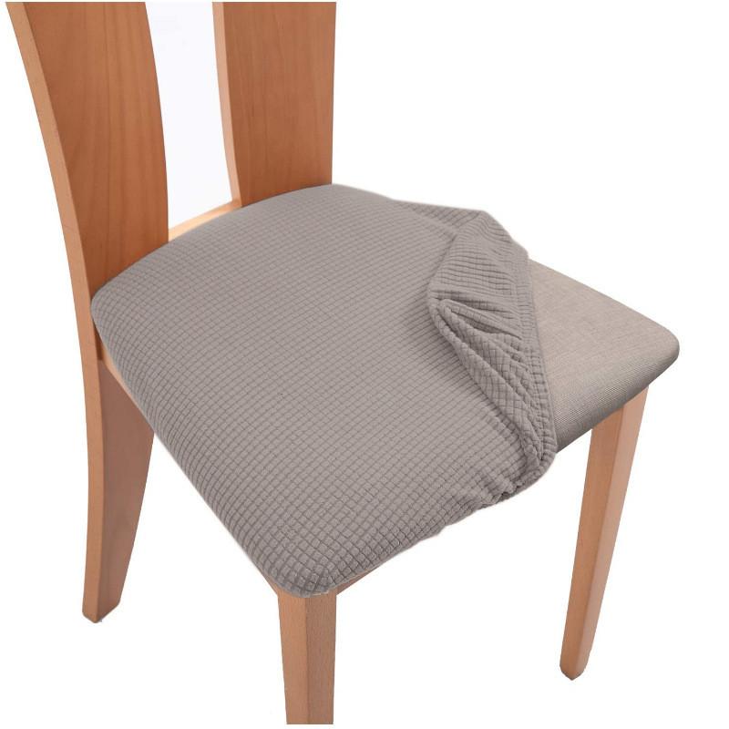 Office Home Square Chair Cushion Cover With Elastic Arched Seat Protector For Modern Style Decor