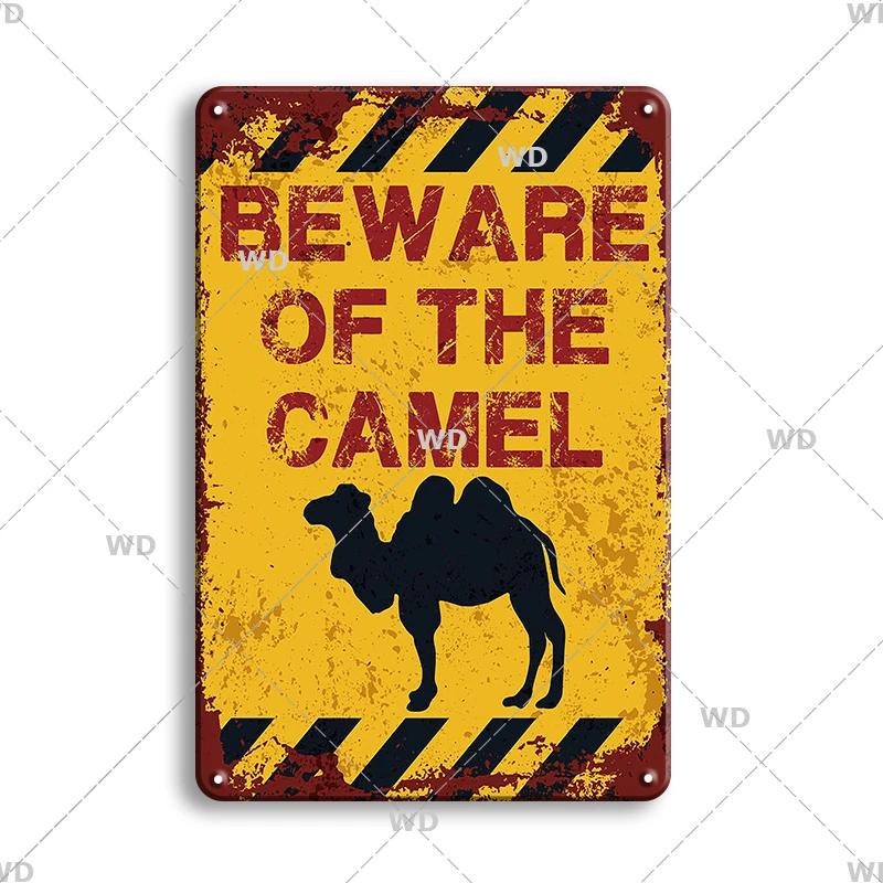 Attenzione Pericolo Cartelli Metallici Attenzione agli Animali Poster Gatto Targhetta Murale Vintage Placca Metallica Pub Bar Casa Pittura Decorazione Man Cave