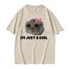 Zabawna Modna Urocza Kawaii Smutny Chomik Mem Koszulka Męska Damska Letnia Moda Vintage Koszulka Casualowa Oversize Koszulka