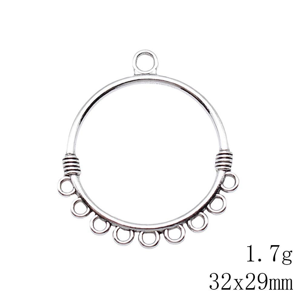 Graduation Accessories Women Round Multi-Hole Earring Connector Accessories Parts Clearance Sale Items Accessories For Girls
