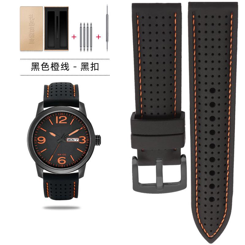 20mm 22mm Per Casio mdv-106 107 Mtp-1374 1375 EFR-516 EQB-500 EQB800 seiko cinturino in silicone Cinturino in gomma uomo Accessori