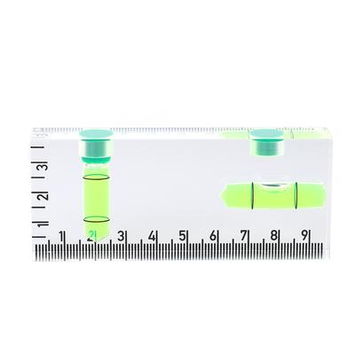Bubble Level Magnetic Acrylic Horizontal Vertical Portable Pocket Level for Home Decoration