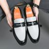 Mocassini da Uomo Stile Street Bianco Formali da Business Matrimonio Abito da Ballo Blazer Smoking Scarpe da Festa Taglie Forti