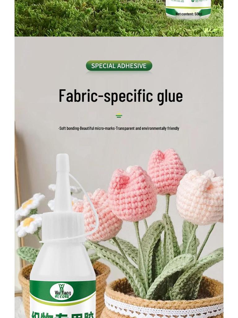 Super Sticky Quick-Drying Fabric Glue for Handmade Dolls and Eyes