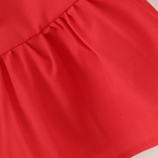 Women Summer Casual Cropped Tops O-neck Puff Short Sleeve Pullover Tops Ruffle Hem Back Lace-up Solid Color Thin Tees