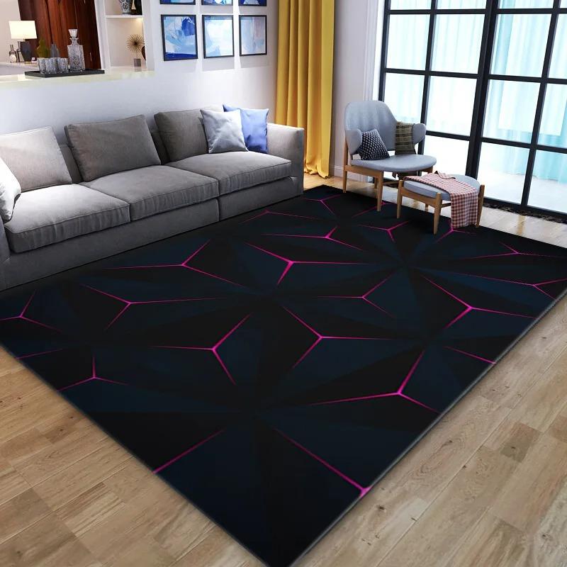 3D Stereo Vision Large Size Carpet Floor Mat Living Room Bedroom Decorative Floor Mat Absorbent Anti-slip Floor Mat Home Decor