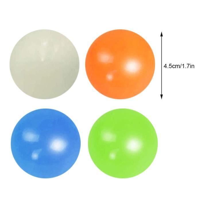 Sticky Balls - Globbles - Pack of 8 - Fluorescent - Antistress (diam. 4.5cm)