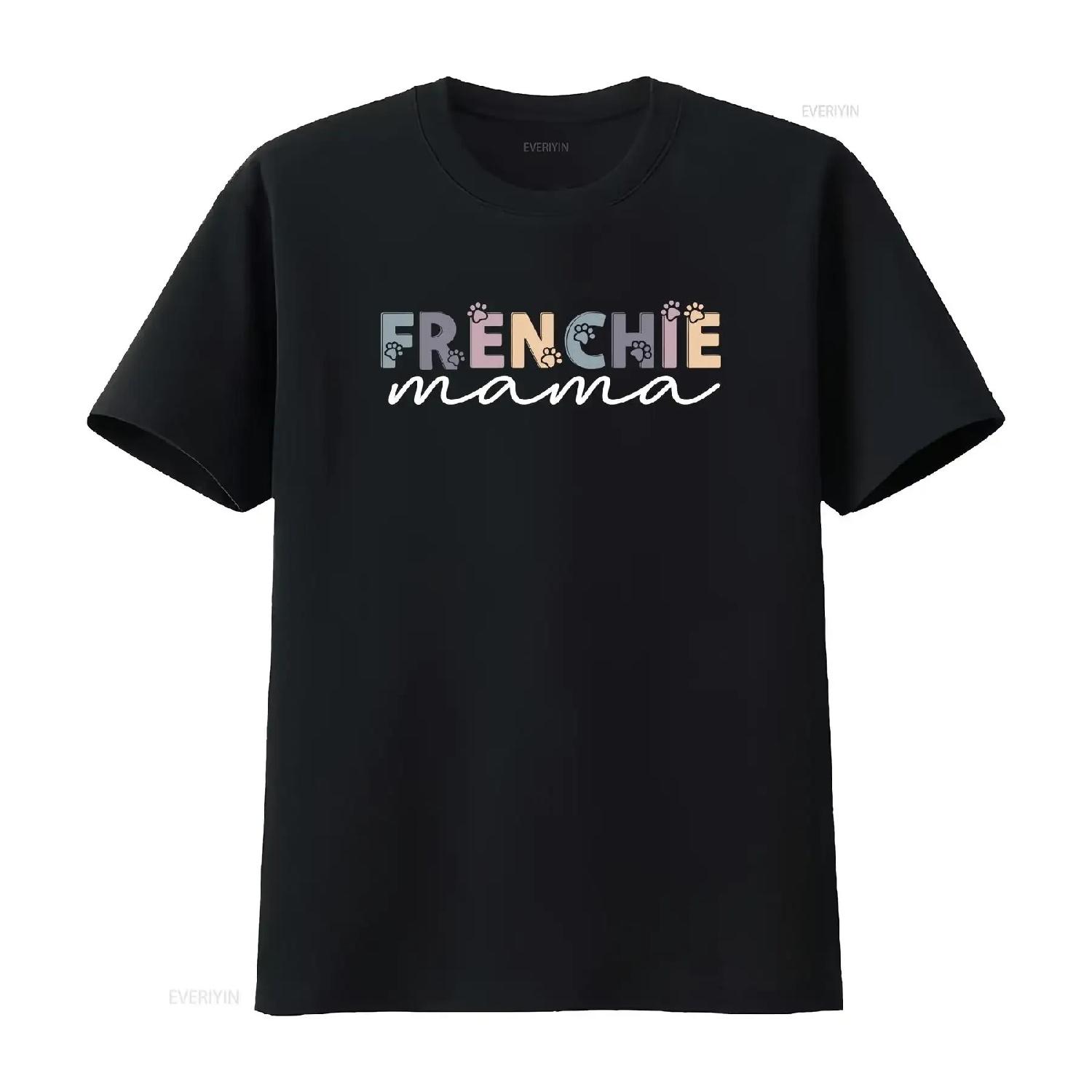 

Frenchie Mom T Shirt Lover s For French Bulldog Moms SweaT Dog vintage Washed designer clothes fashion Soft Stretched XXXXXL чорний