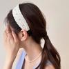Beige Headband Wide Edge Pearl Hair Band Elegant Hair Hoop  Hair Women Accessories
