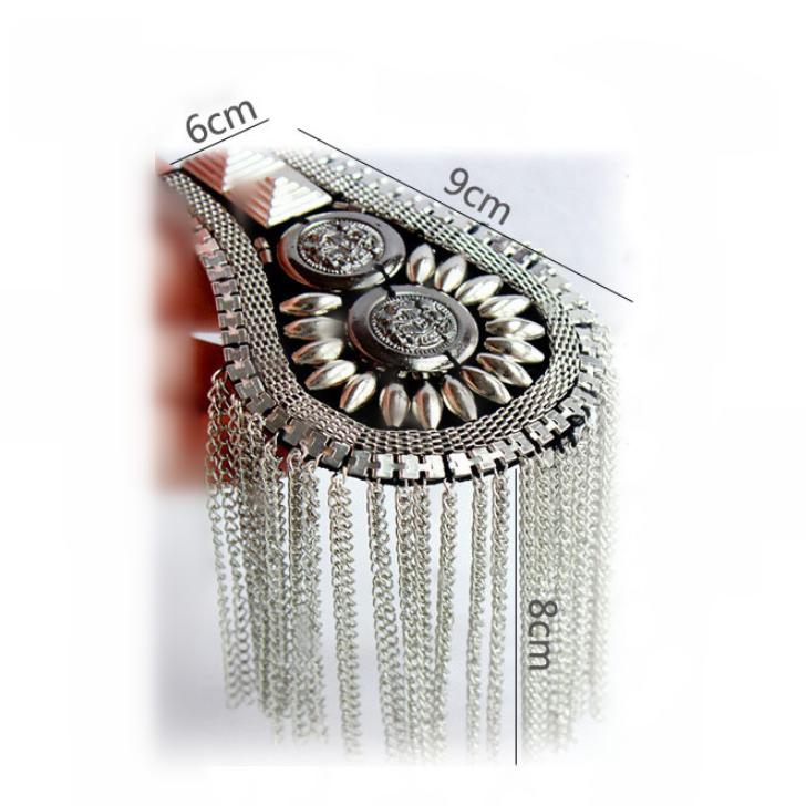 Stage Performance Tassel Shoulder Badge Suit Dress Shoulder Flower Decoration Costume Accessories