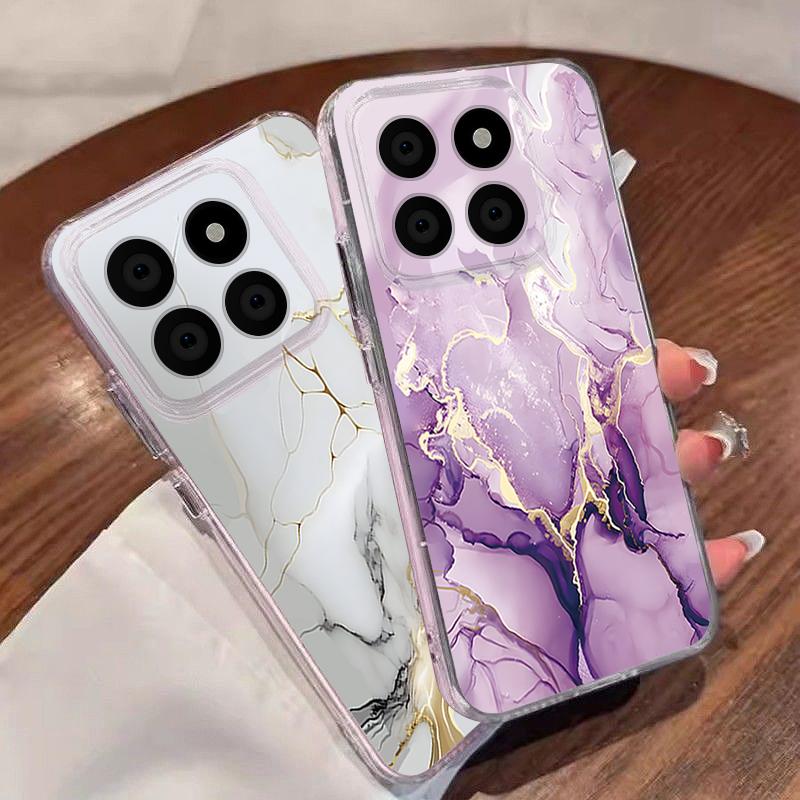 Marble Pattern Phone Case For Xiaomi Redmi Note 15 Pro 4G Funda Redmi Note 14 13 Pro 5G Clear TPU Silicone Soft Cover