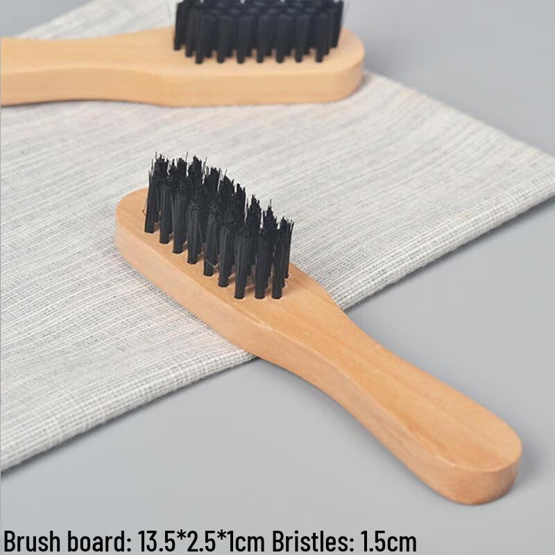 SEE KEAN Beech Wood Horsehair Shoe Brush