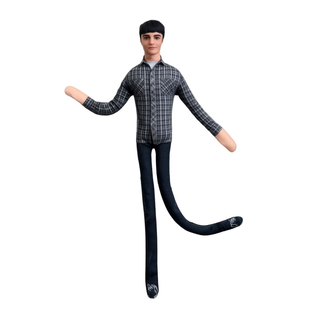 Poseable Plush Toy with Flexible Wire Skeleton for Creative Styling