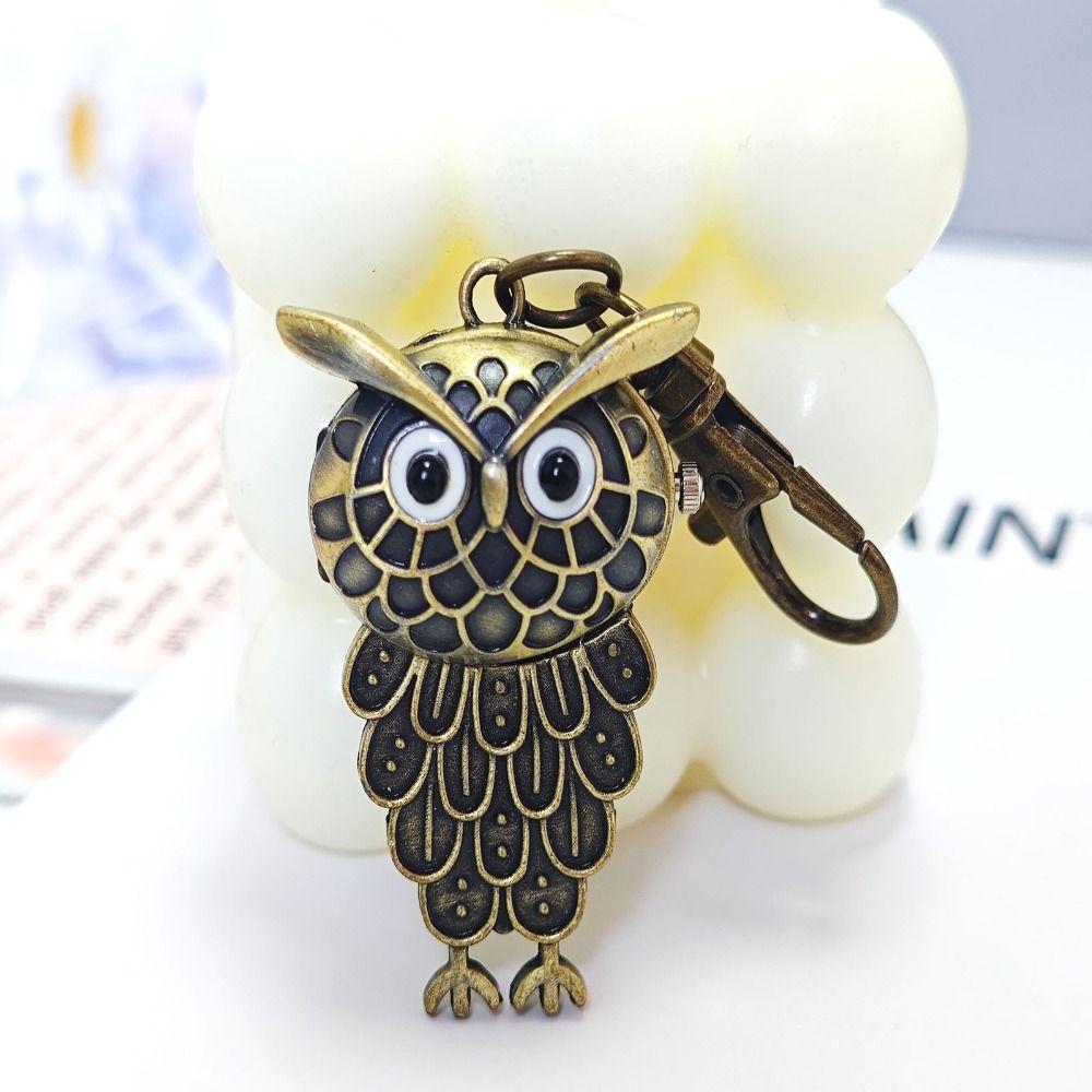 Quartz Owl Pocket Watch Antique Bronze Color Necklace Pocket Watch Flip Style Pocket Watch Gift
