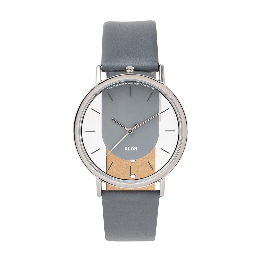 and Unisex Skeleton KLON INVISIBLE RELATION GRAY 40mm Popular Gray Brand Watch Men's Women's Watch, -