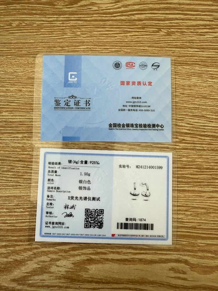 925 Silver Heart Earrings for Women Shining Zircon Love Jewelry Wedding Party Fine Accessory