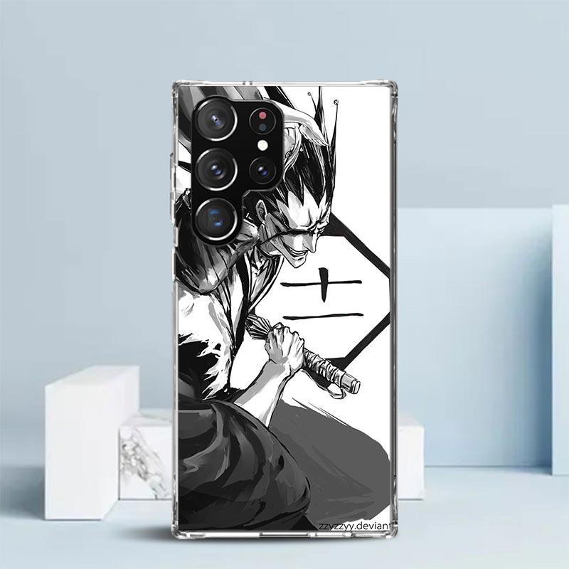 Ichigo Kenpachi Bleach Anime Phone Case For Samsung Galaxy S24 S25 Edge S26 Ultra S22 S23 Plus S21 + S20 FE Soft TPU Back Cover