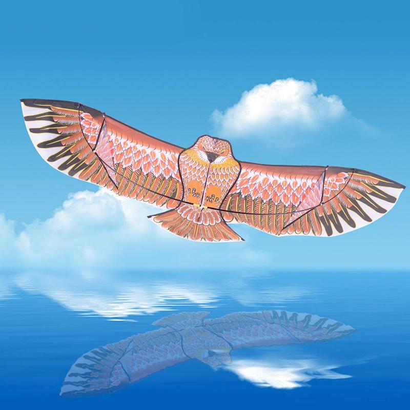 1.1m Eagle Kite Large Eagle Flying Bird Kites Children Gift Family Trips Garden Outdoor Sports DIY Toy