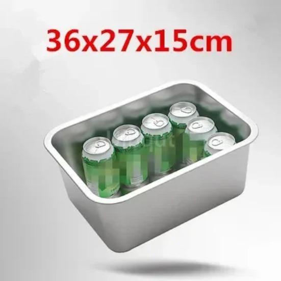 304 Stainless Steel Plate Tray Rectangular Square Oven Tray Baking Pot Dish Deep Japanese Barbecue Bbq Cafeteria Storage Trays