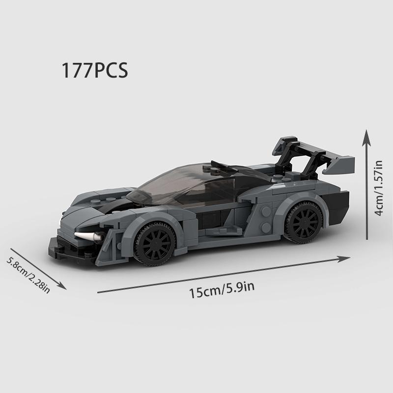 Hot Moc 765Lt City Speed Racing Car Sports Building Blocks Bricks Technique Supercar Racers Vehicles Kits Toys Gift