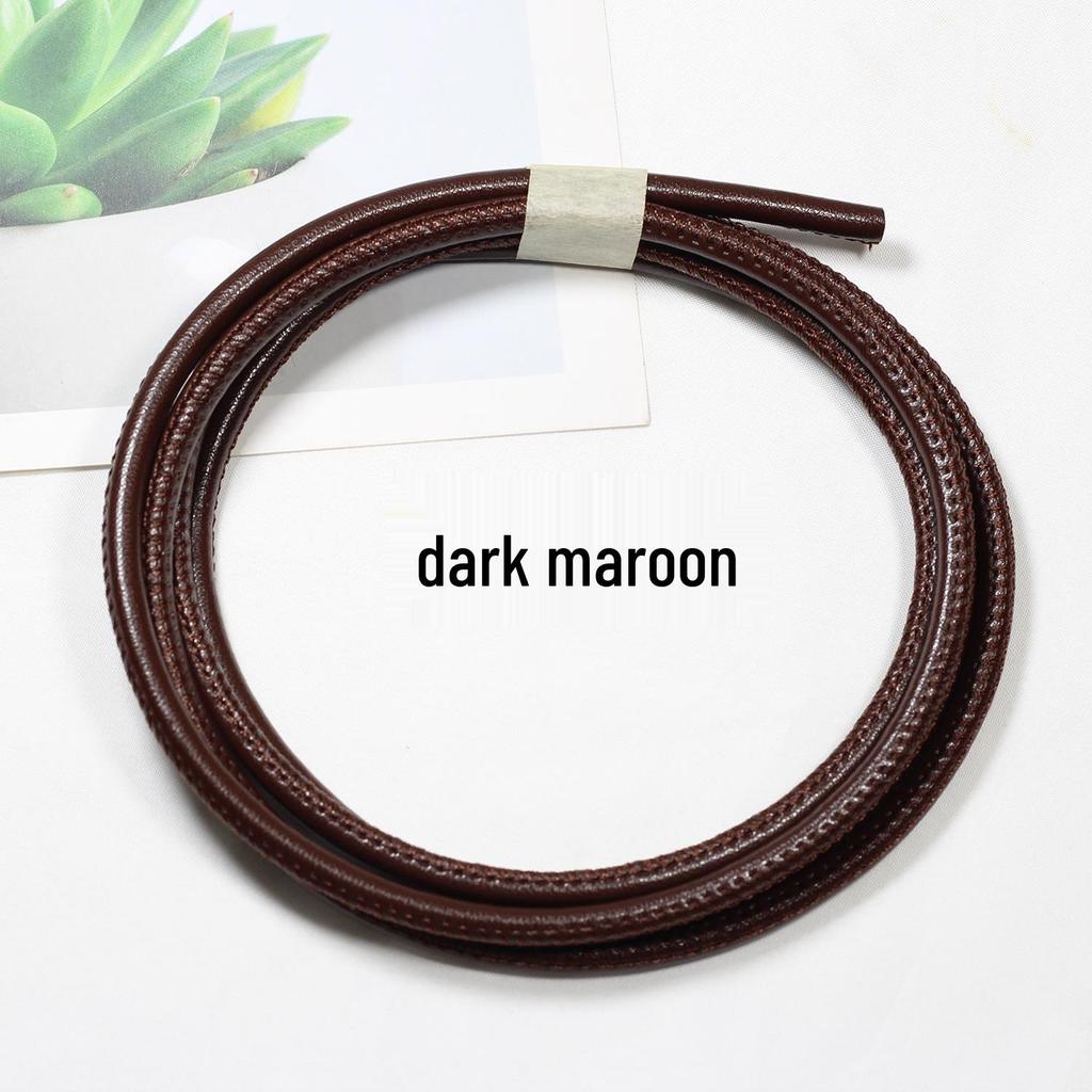Sheepskin-Textured Microfiber Leather Round Cord for DIY Crafting and Decoration