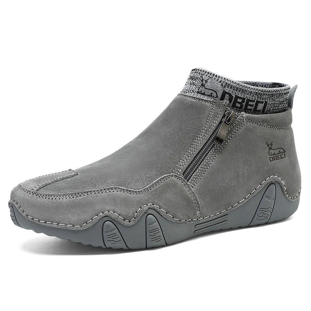 Pánské retro stylové martinské boty z pravé kůže - velké, odolné, vysoké, pro volný čas