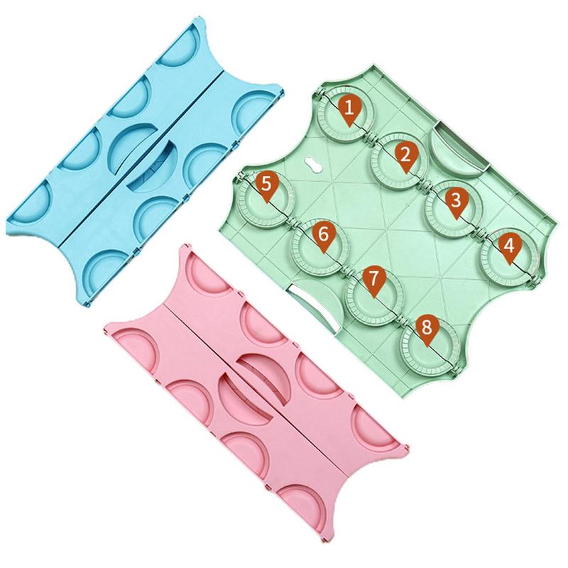 

Прес-форма для ліплення вареників ручна для тіста вонтон пирогів з 8 відділеннями кухонний інструмент для пресування тіста аксесуари червоний