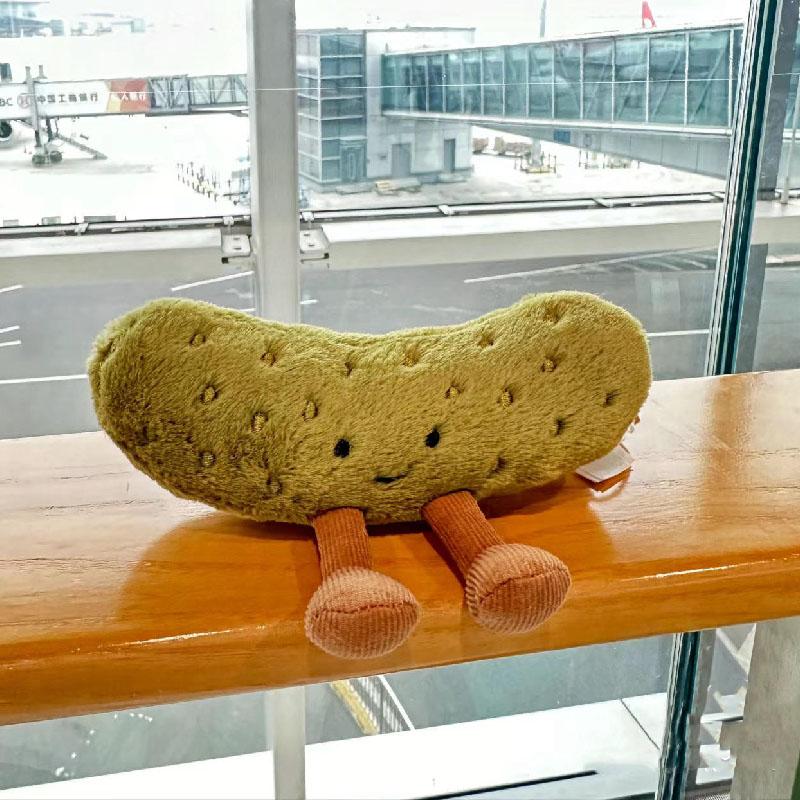 

15/26см Плюшевая кукла Кислый огурец Милая плюшевая игрушка в виде фрукта и овоща Домашние предметы питомца Украшения Детские подарки 16cm