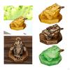 Wealth Frog Statue Traditional Figurine for Office Tabletop Living Room