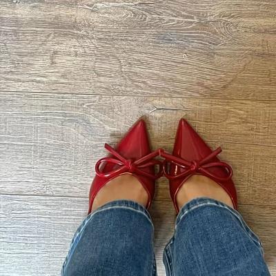 Moda 2025 sandali da donna con tacco alto rossi sexy fiocco cinturino alla caviglia scarpe da donna a punta da sposa festa ballo scarpe da donna taglia grande