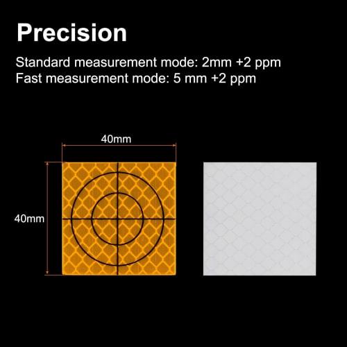 uxcell Survey Reflectors, 40mm Self-Adhesive Reflective Tape for Survey Marking, Orange, 30 Pieces