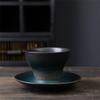 Creative Ceramic Cup Light Luxury Coffee Cup Saucer Set Retro Design Water Cup Afternoon Tea Cup