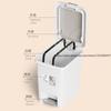 Step-On Trash Can with Lid Multi-Scene Garbage Bin for Home Kitchen Bathroom Living Room Bedroom Commercial Use