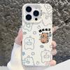 Applicable to Apple 11/11pro colored silver Huawei mobile phone case, emotionally stable 11promax Buddhist hollow capybara