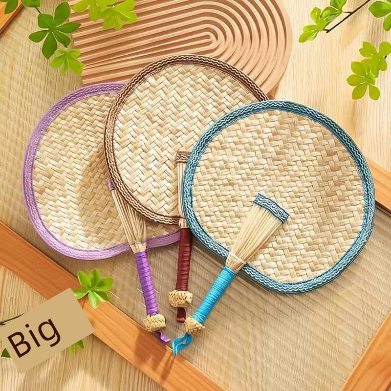Summer Hand-Woven Traditional Baby Mosquito-Repelling Fan for Children