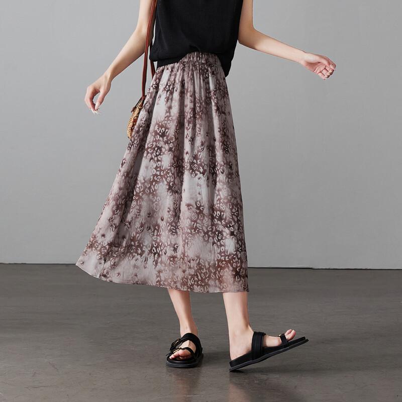 SOFSIL Women s Resort Floral A-Line Midi Skirt 27/M