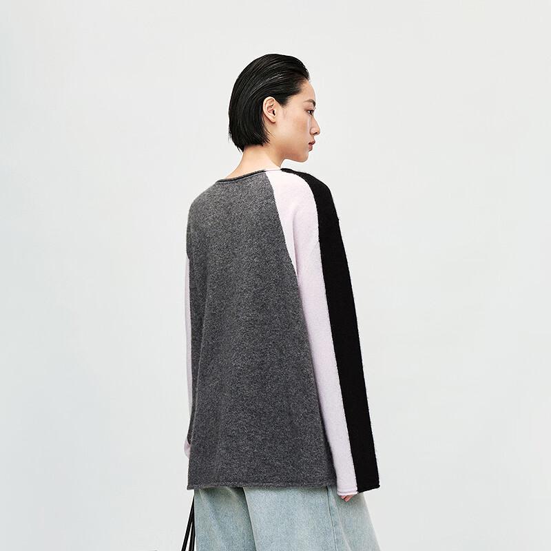 LESS 2025 Spring A-Line Long Sleeve Pullover Sweater