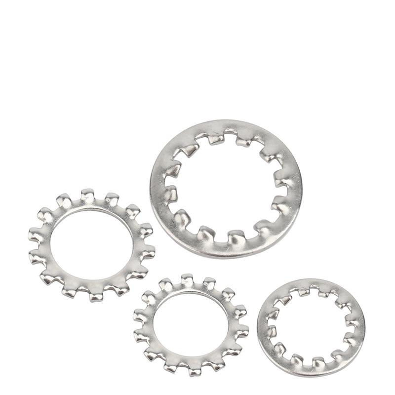 304 Stainless Steel Multi-Tooth Anti-Slip Lock Washer with Internal/External Teeth