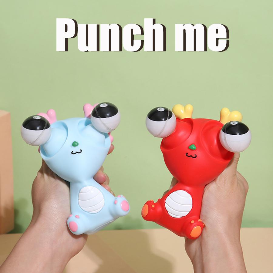 Squeeze The Head, Pop The Eyes! Weird & Satisfying Dragon Fidget Toy Pop-Out Eye Dragon Squeeze Toy Stress Reliever